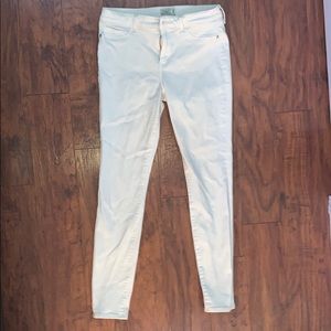 Abercrombie and Fitch White Jeans